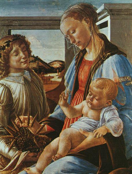 Sandro Botticelli Madonna and Child with an Angel Sweden oil painting art